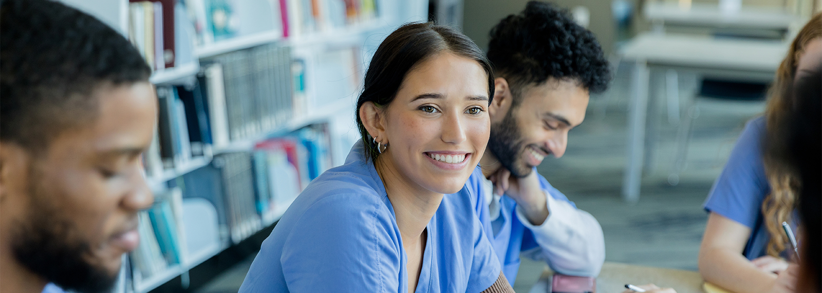 Group of nurses laughing together